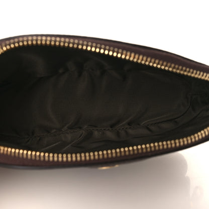 Gucci GG Supreme Monogram Textured Calfskin Web Medium Ophidia Cosmetic Case Beige Ebony New Acero 5 of 7