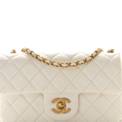 Chanel Lambskin Quilted Mini Rectangular Pearl Crush Flap White 5 of 12