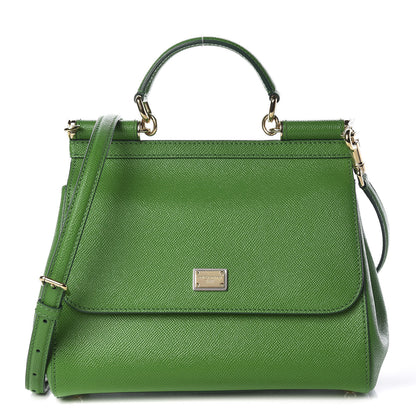 Dolce & Gabbana Dauphine Medium Miss Sicily Satchel Verde Chiaro 1 of 9