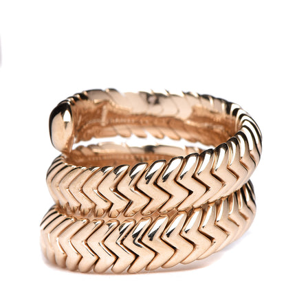 Bulgari BVLGARI 18K Yellow Gold Tubogas Ring 53 6.5 4 of 5
