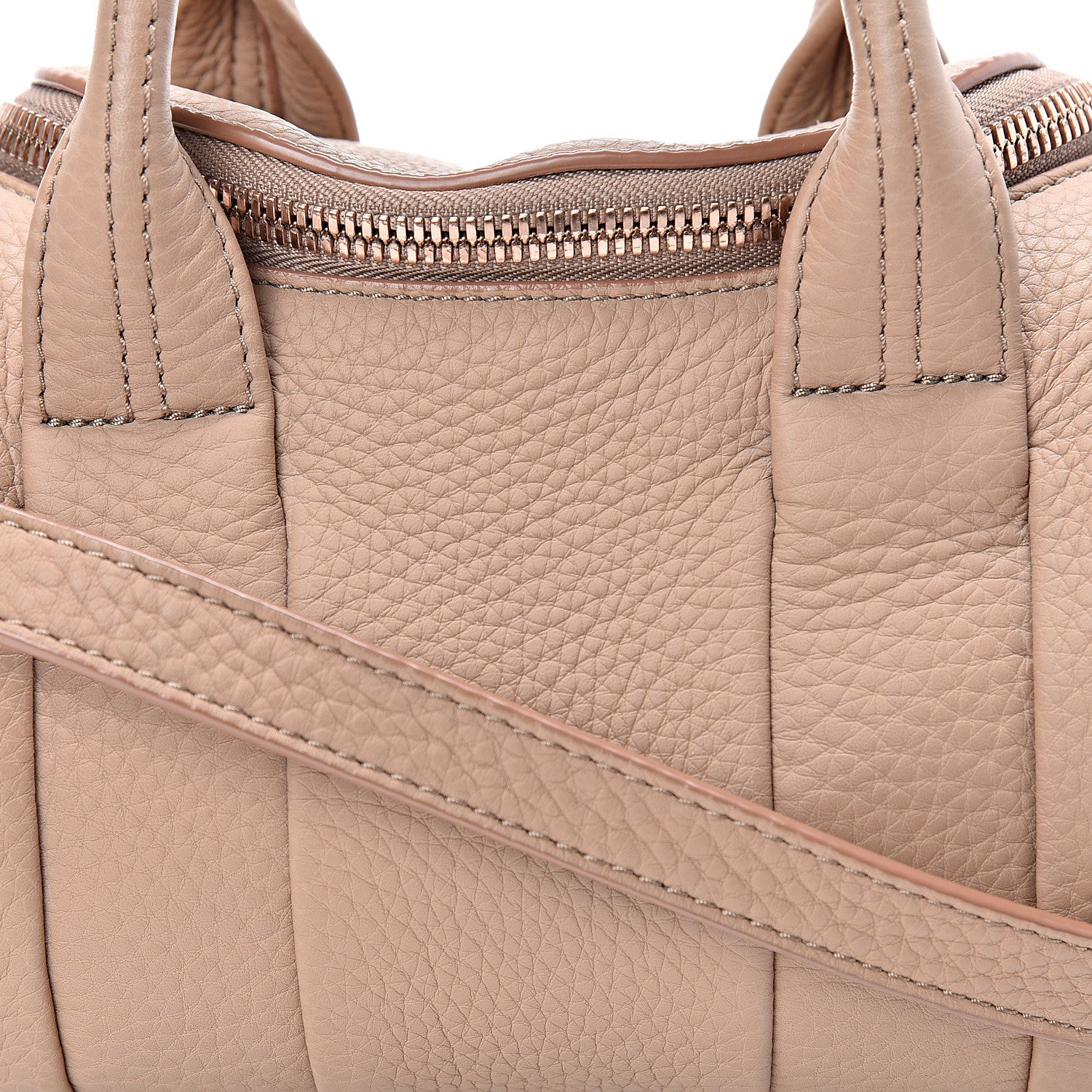 Alexander Wang Pebbled Lambskin Mini Rockie Truffle Rose Gold Hardware 7 of 11