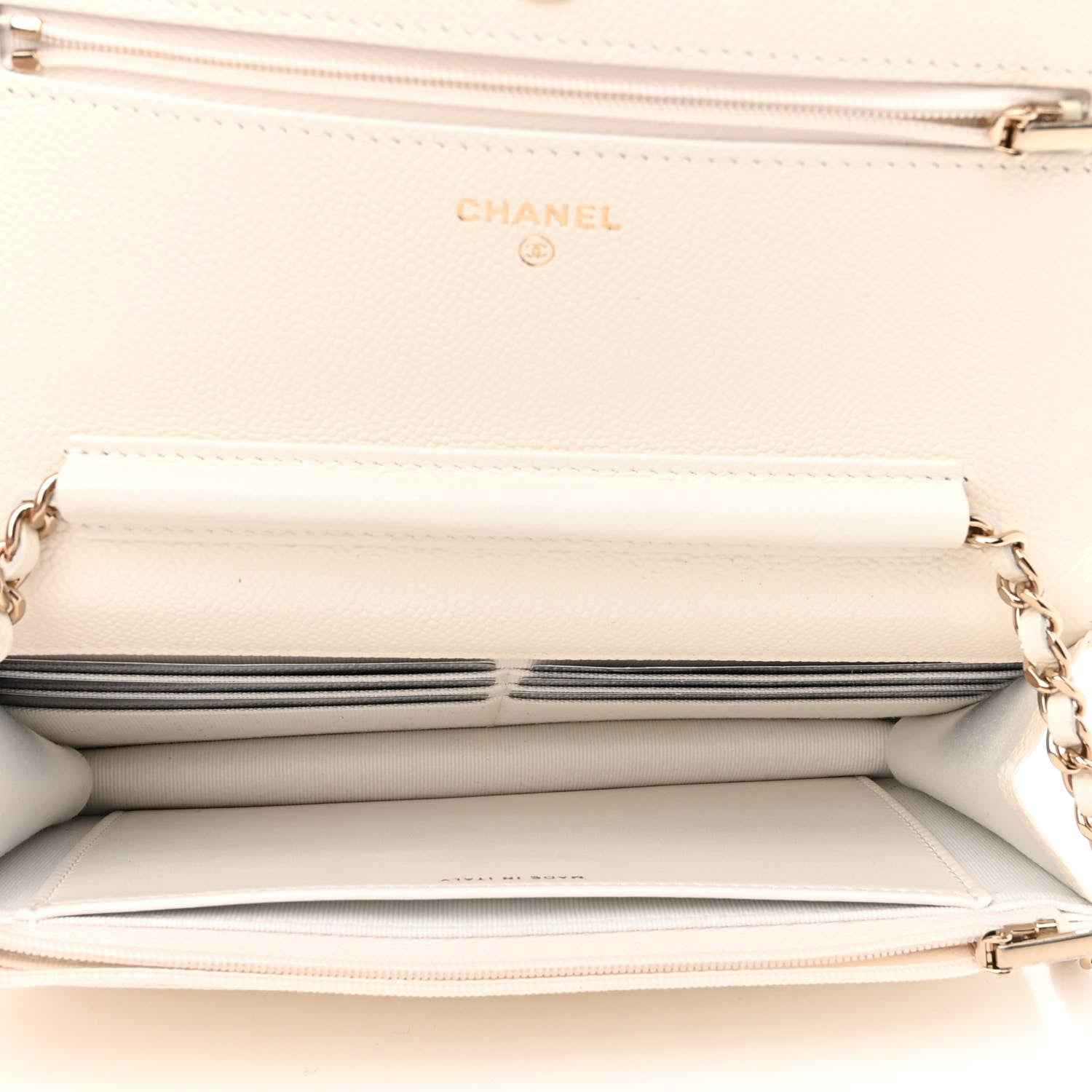 Chanel Caviar Quilted Multi Chain Wallet On Chain WOC White 5 of 12