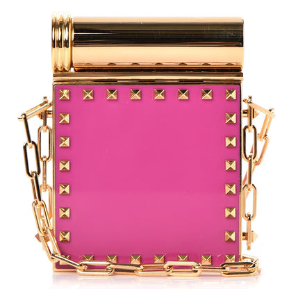 Valentino Garavani Rockstud Lipstick Holder Minaudiere Fuchsia 1 of 5
