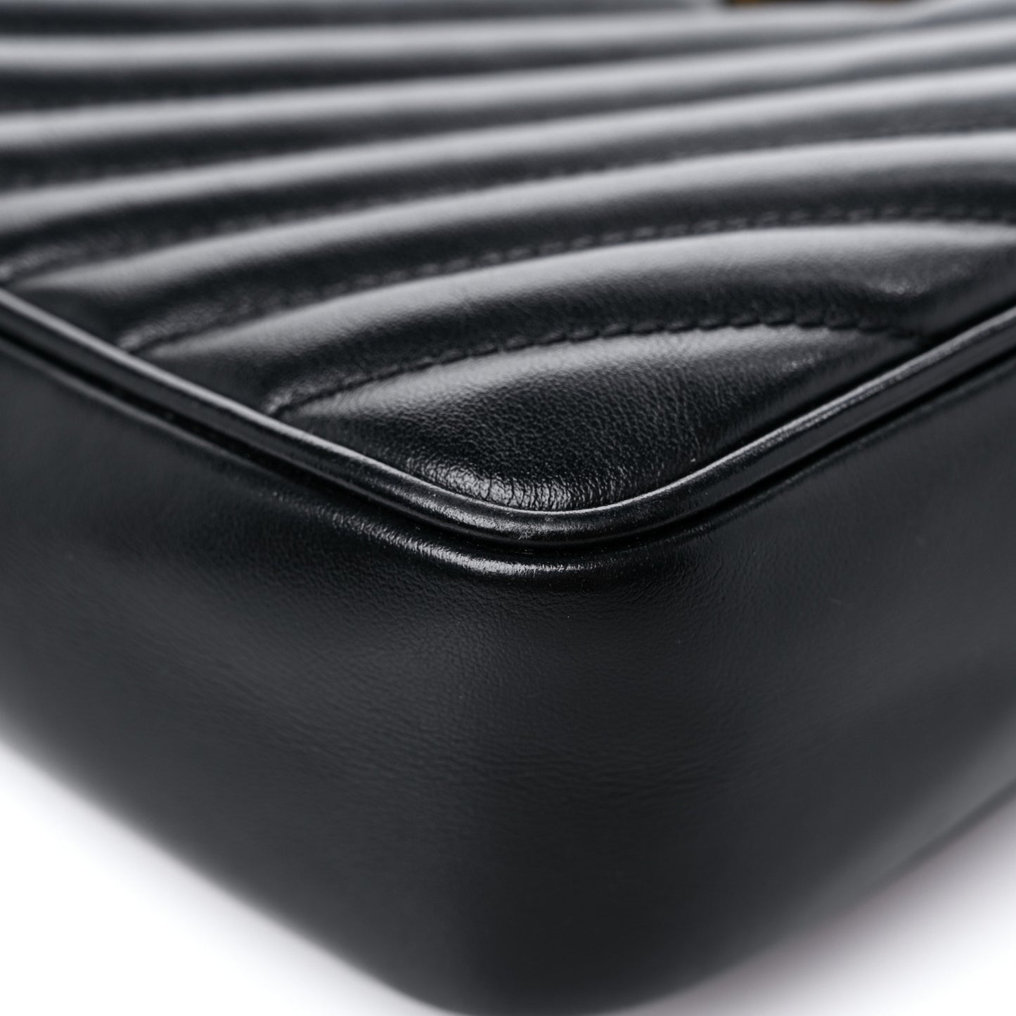 Calfskin Matelasse Monogram Lou Camera Bag Black