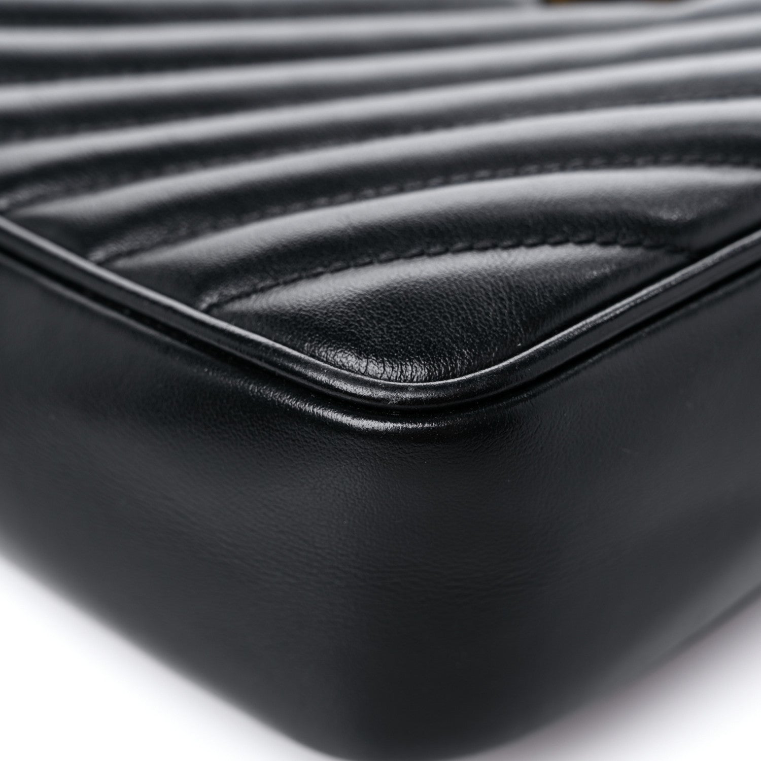 Saint Laurent Calfskin Matelasse Monogram Lou Camera Bag Black 8 of 14