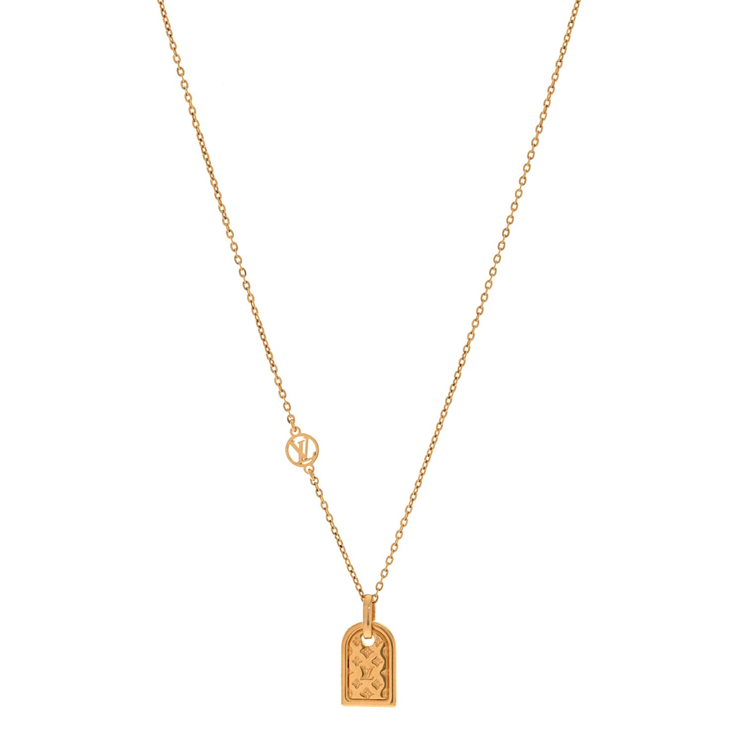Nanogram Name Tag Necklace Gold