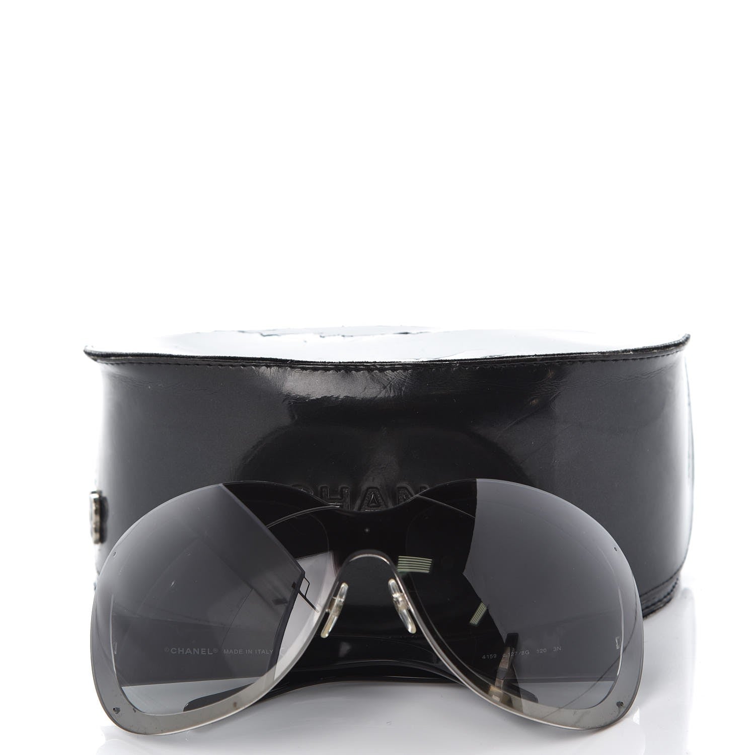 Chanel Quilted CC Sunglasses 4159 Black 8 of 8