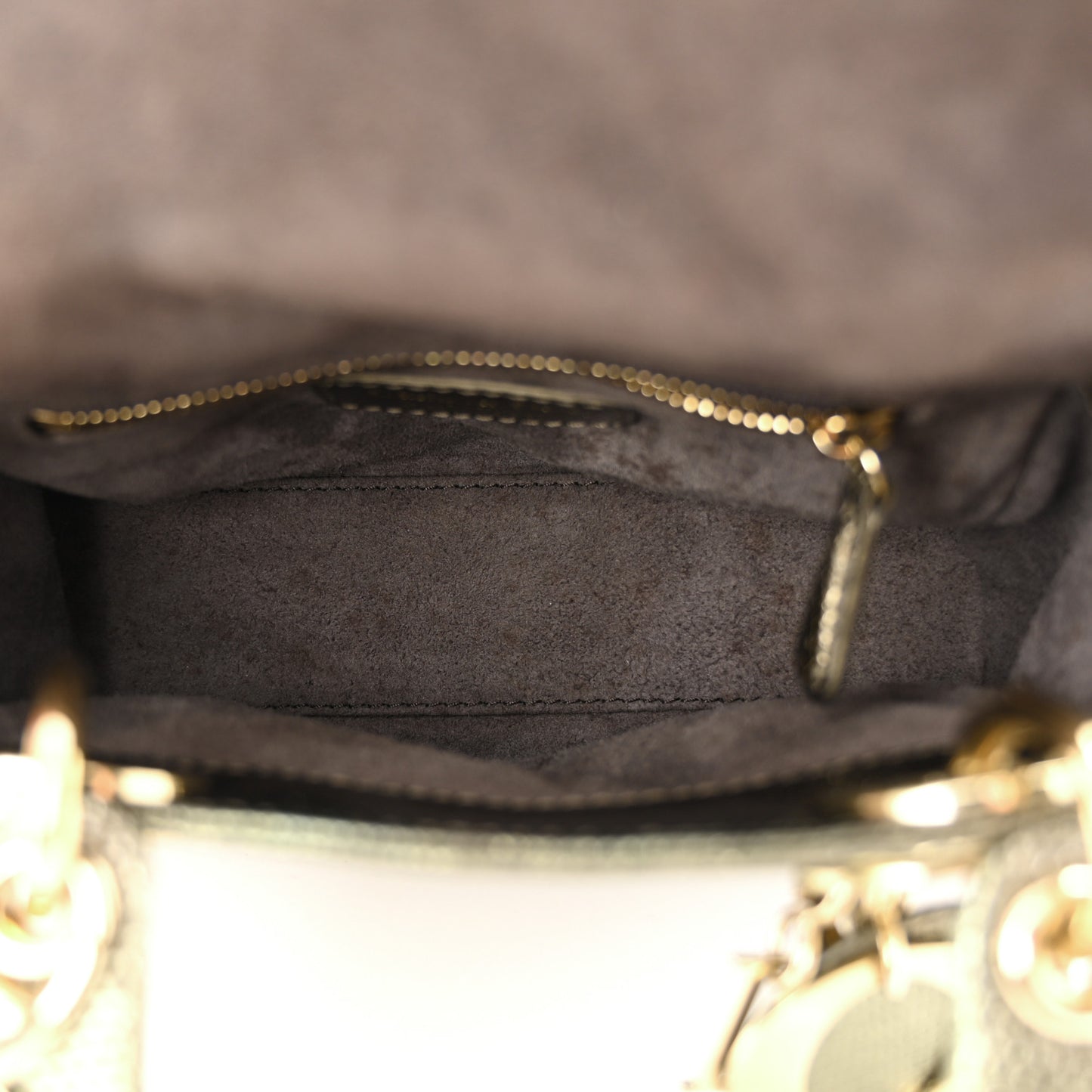 Metallic Lizard Mini Lady Dior Green