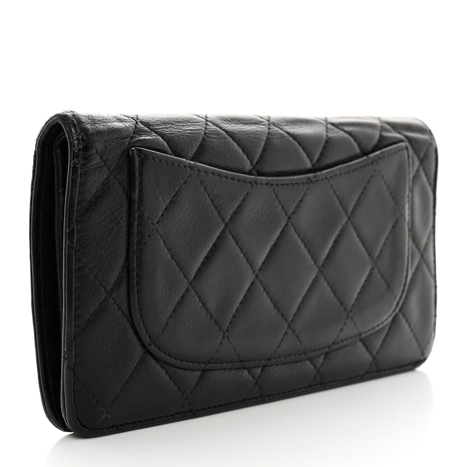 Chanel Caviar Quilted Yen Wallet Black 3 of 14