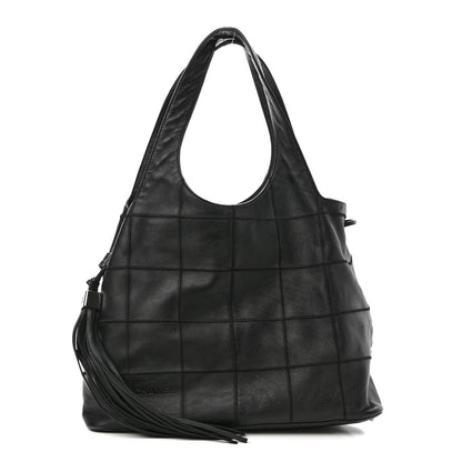 Chanel Calfskin Square Stitched Tassel Bag Black 1 of 13