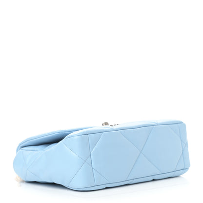 Chanel Lambskin Quilted Medium Chanel 19 Flap Light Blue 4 of 10