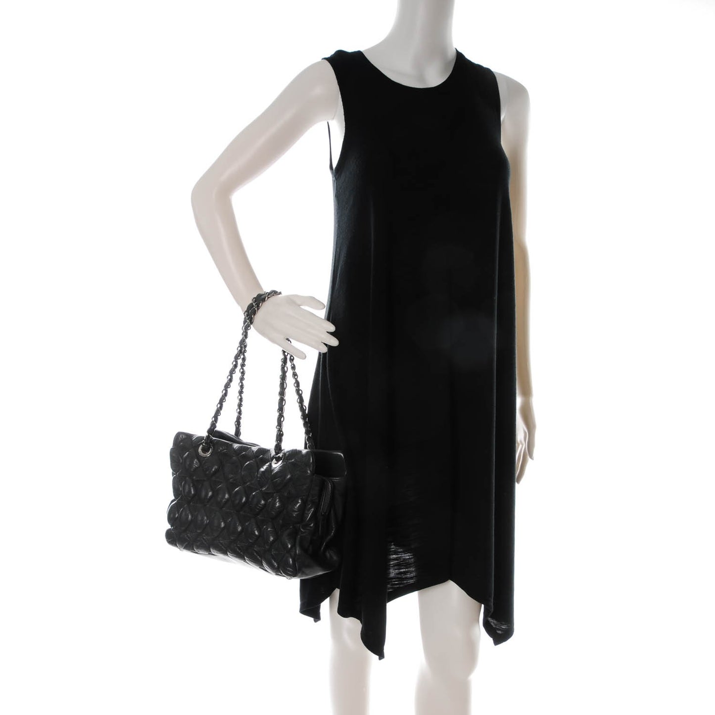 Lambskin Small Stravinsky Tote Grey