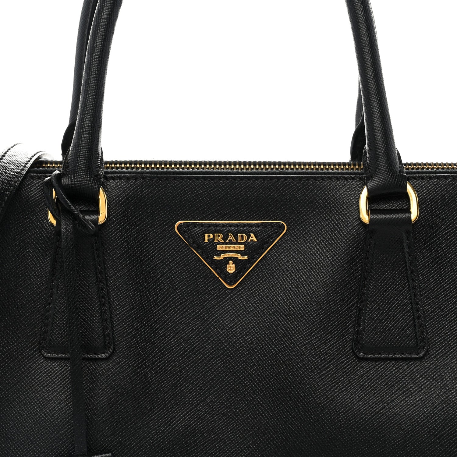 Prada Saffiano Medium Galleria Double Zip Tote Black 7 of 11