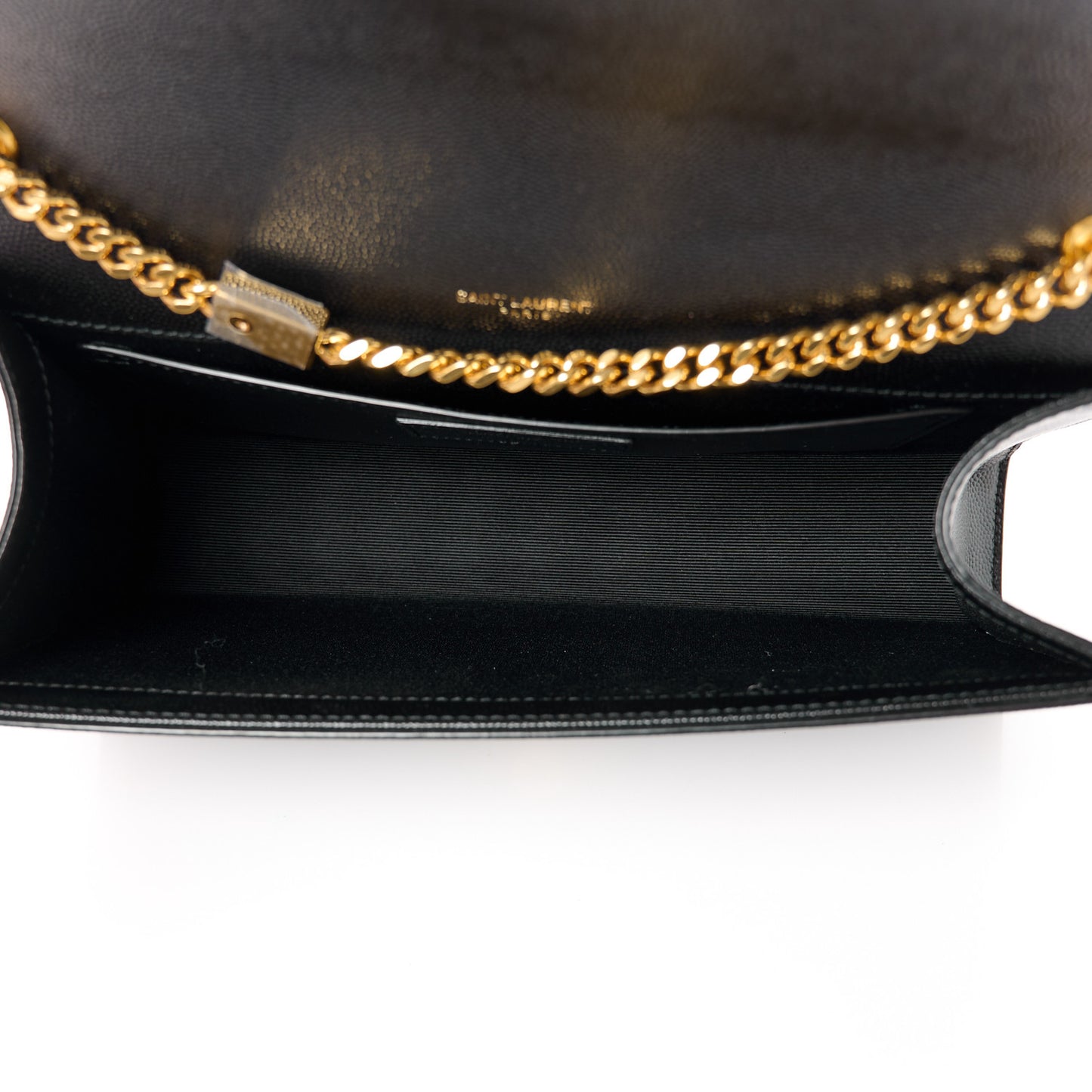 Grain De Poudre Medium Classic Monogram Kate Satchel Black