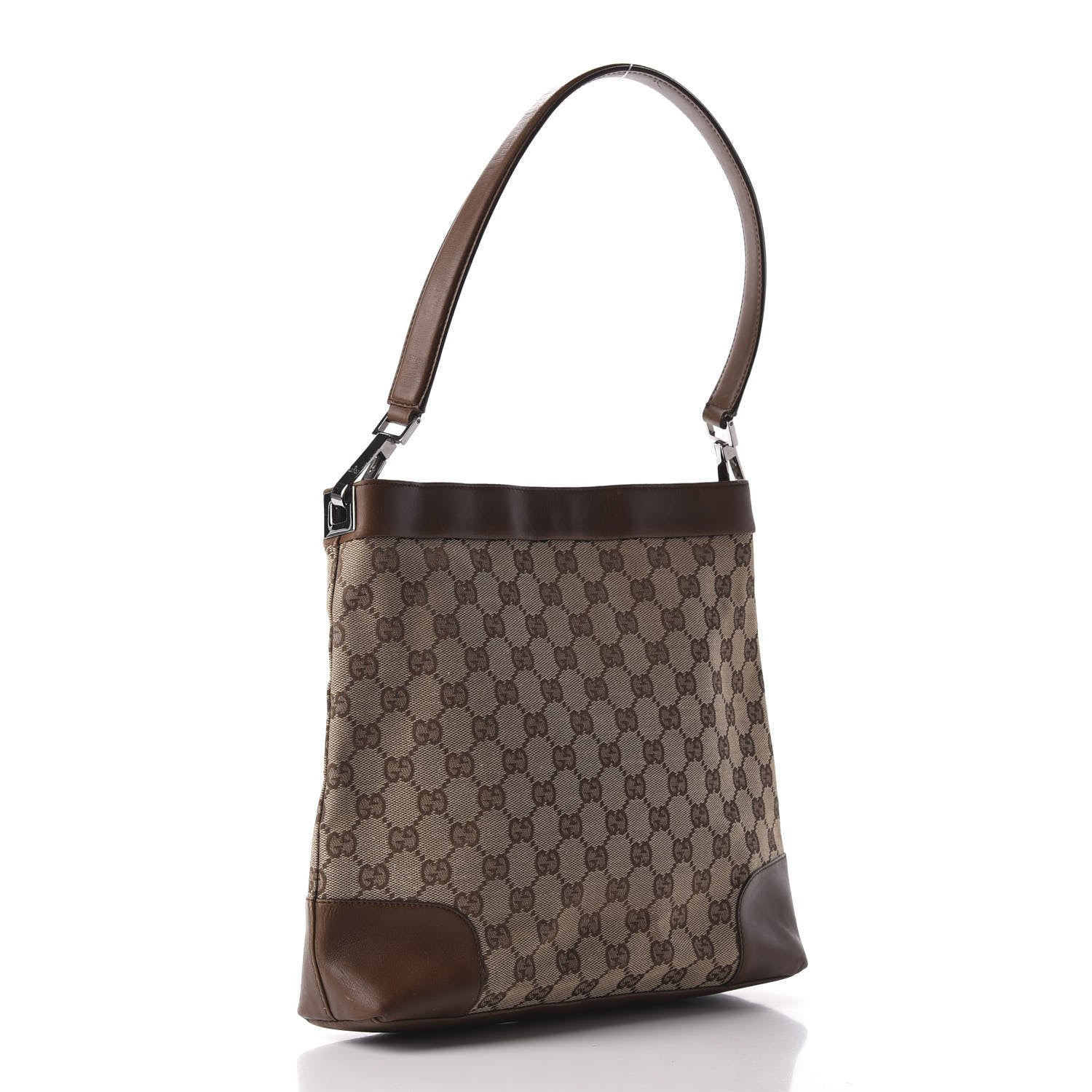 Gucci Monogram Shoulder Bag Dark Brown 3 of 8