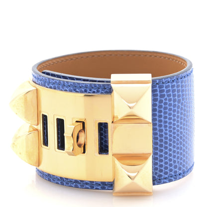 Hermes Lizard Collier de Chien CDC Bracelet T2 Mykonos 3 of 6