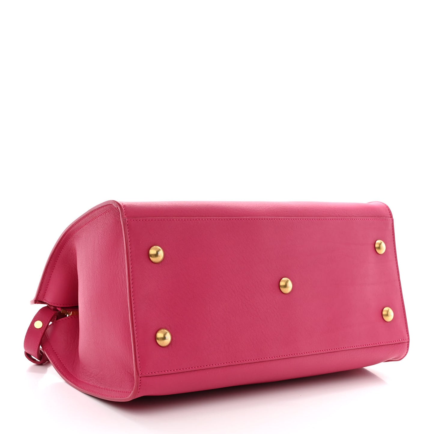 Calfskin Small Classic Y Cabas Fuchsia