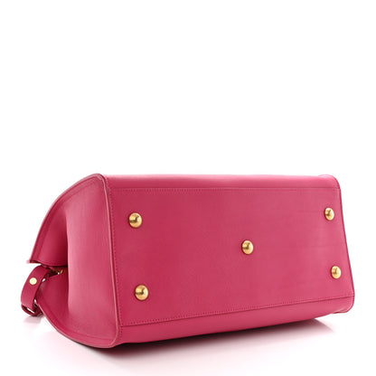 Saint Laurent Calfskin Small Classic Y Cabas Fuchsia 4 of 11