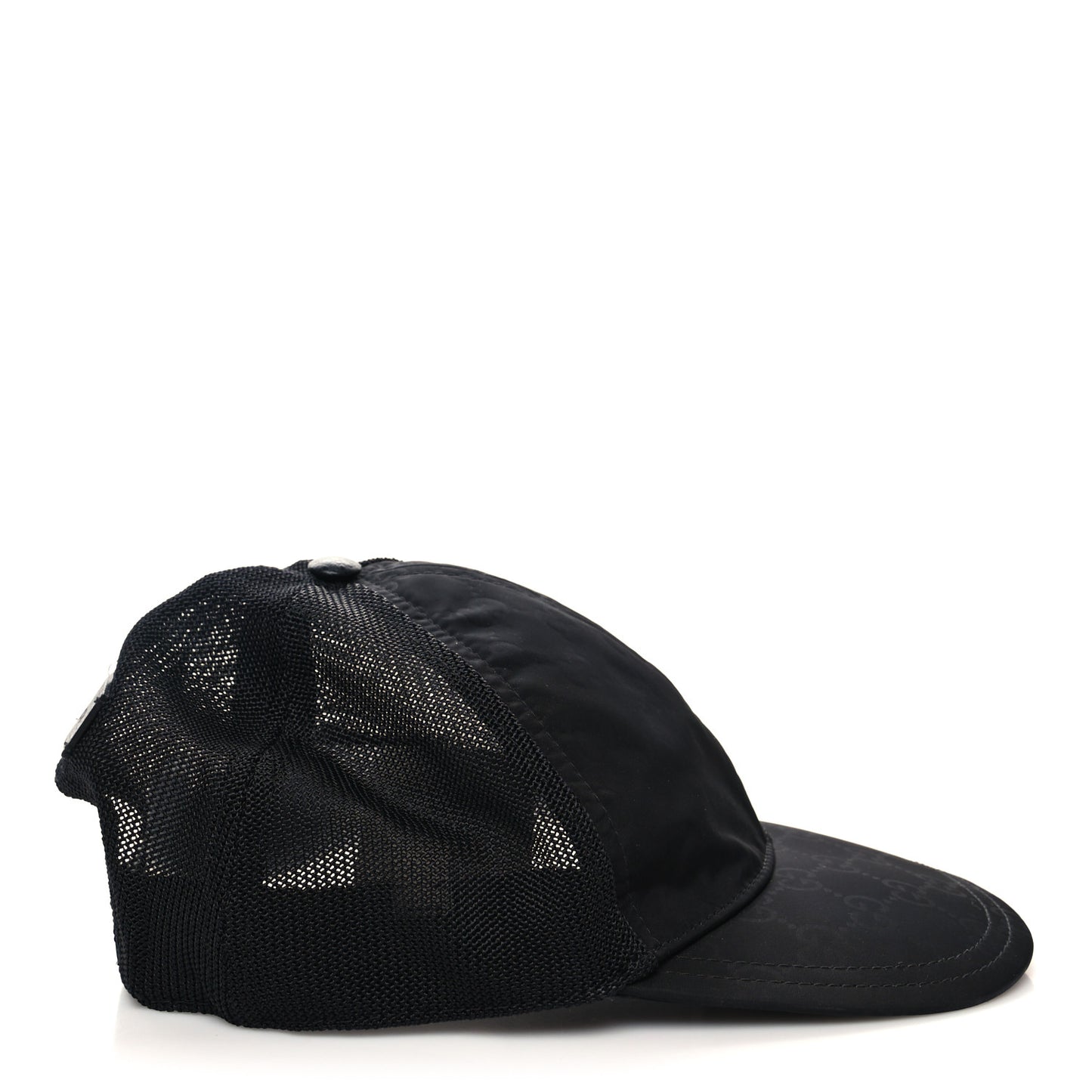 Nylon Monogram Baseball Hat S Black