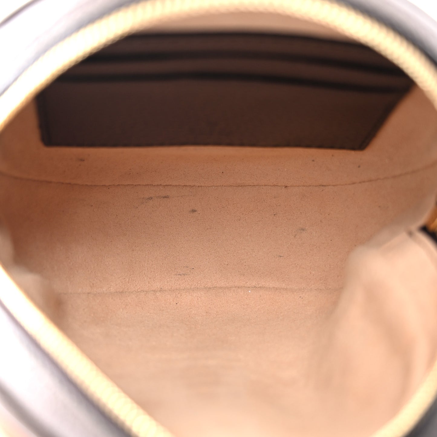 GG Supreme Monogram Web Ophidia Circle Wristlet Beige New Acero