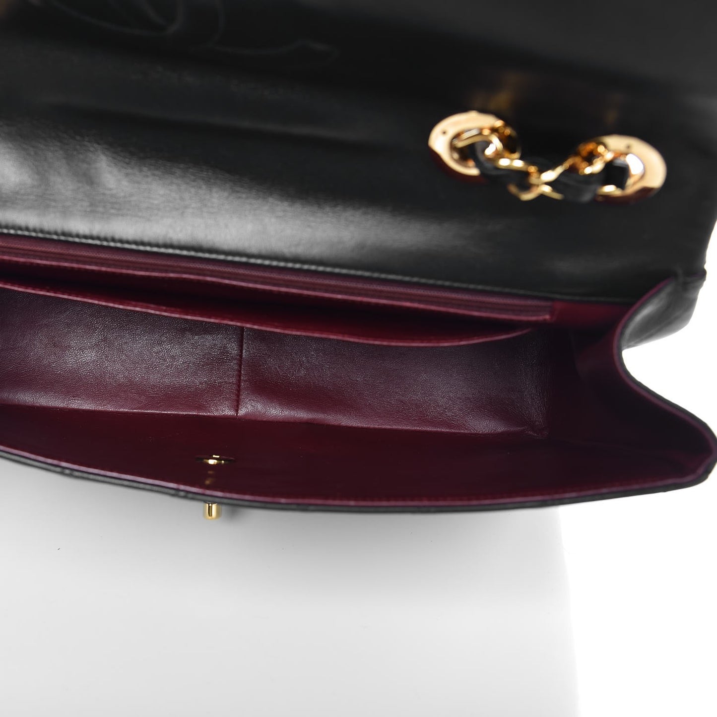 Lambskin Quilted XL Jumbo Single Flap Black