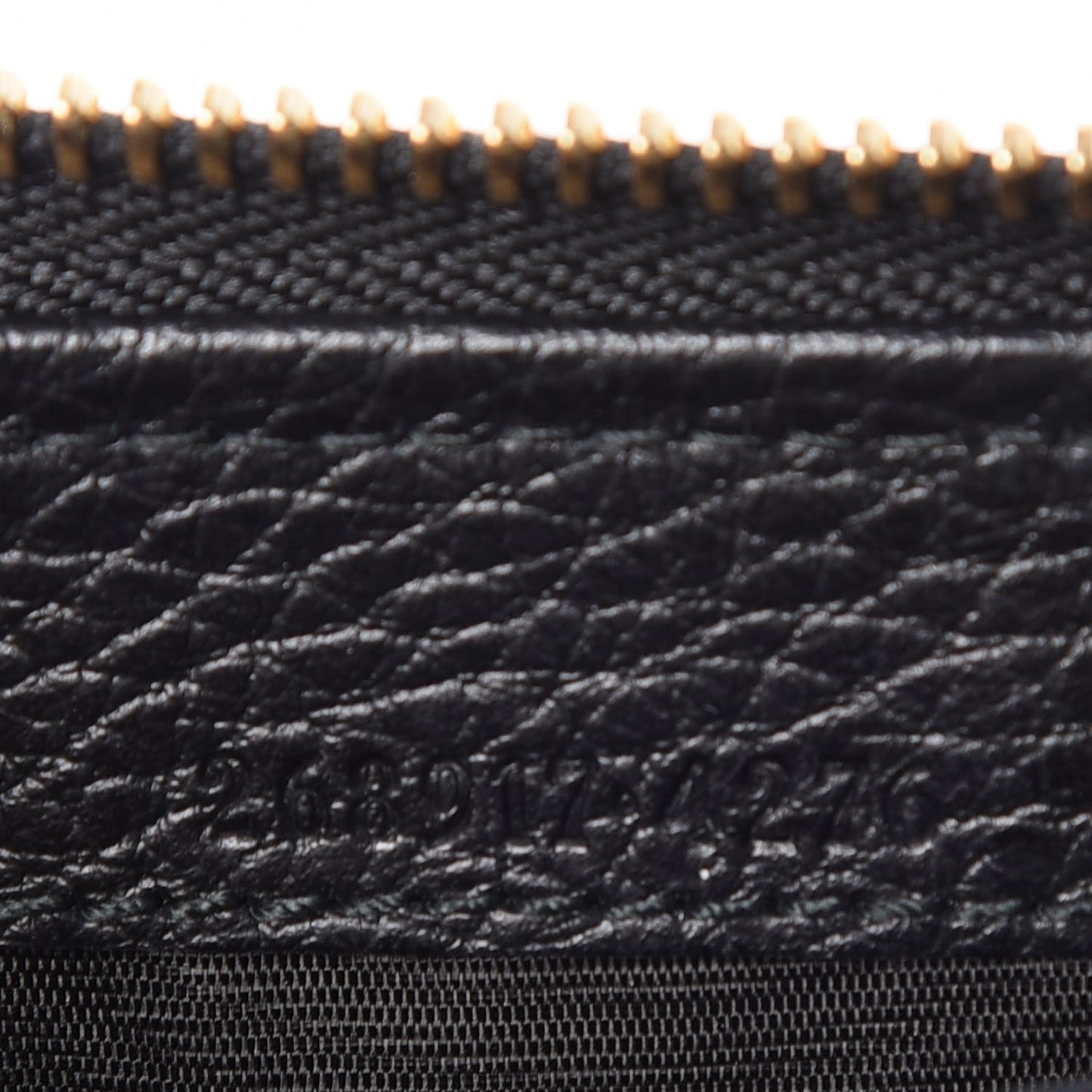 Denim Monogram Zip Around Wallet Black