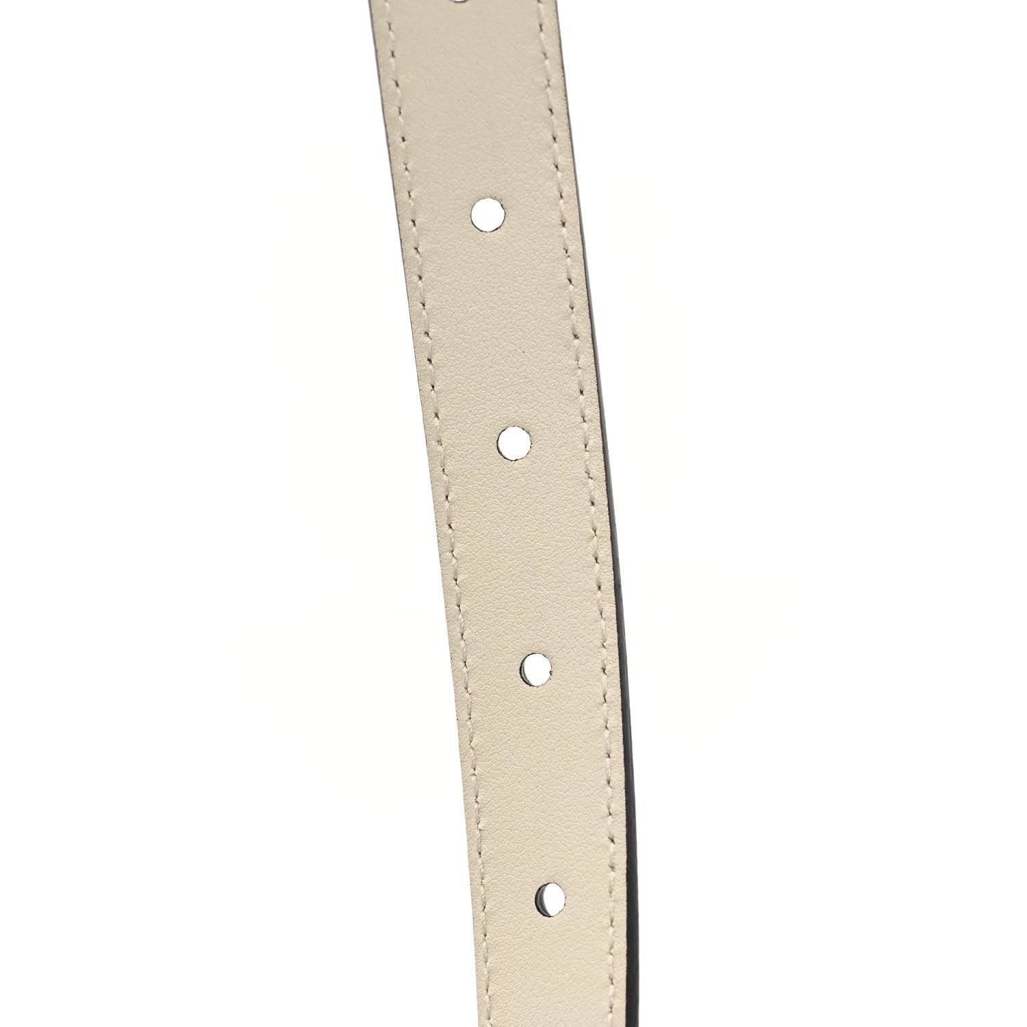 Gucci Calfskin Double G 20mm Belt 85 34 Mystic White 4 of 5