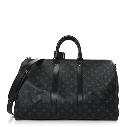 Louis Vuitton Monogram Eclipse Keepall Bandouliere 45 1 of 10