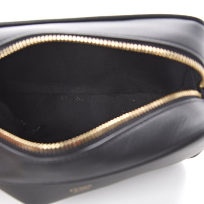 Fendi Vitello Century Bi-Color FF 1974 Embossed Mini Camera Case Maya Black 4 of 7