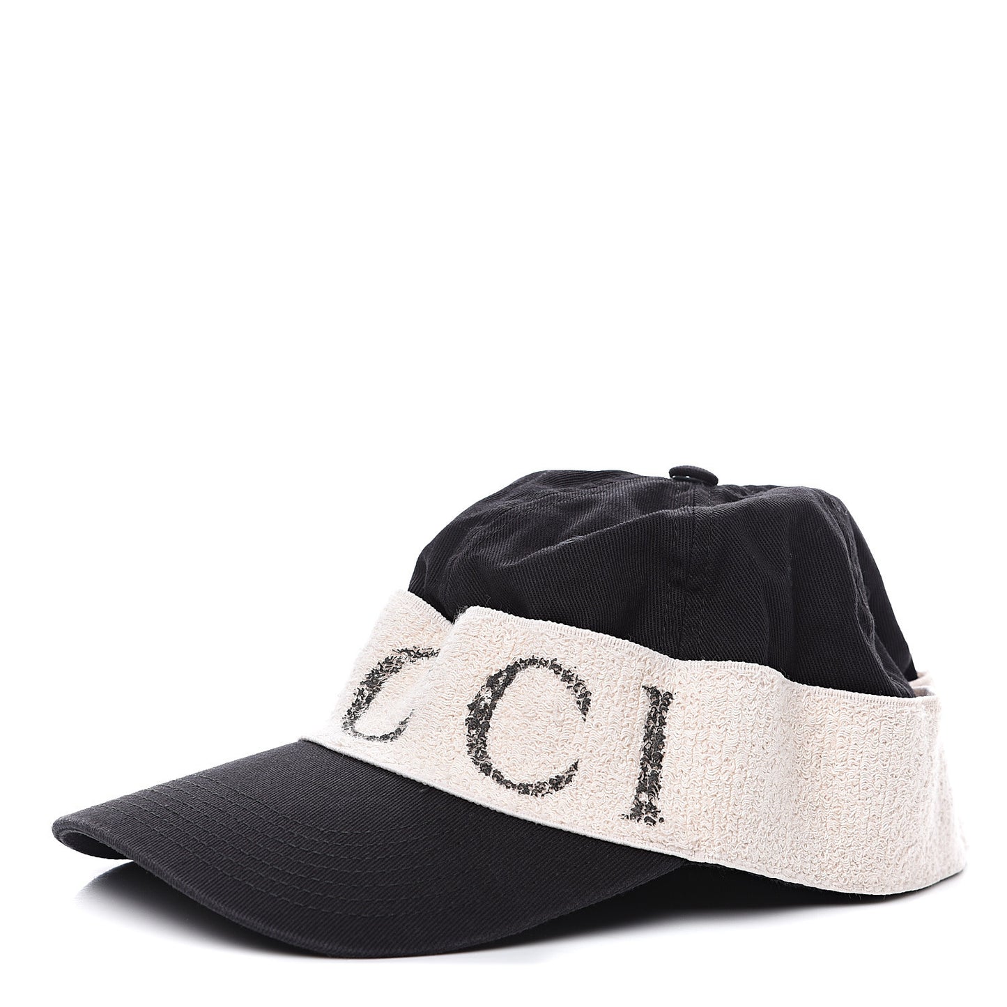 Gabardine Baseball Hat with Headband M Black