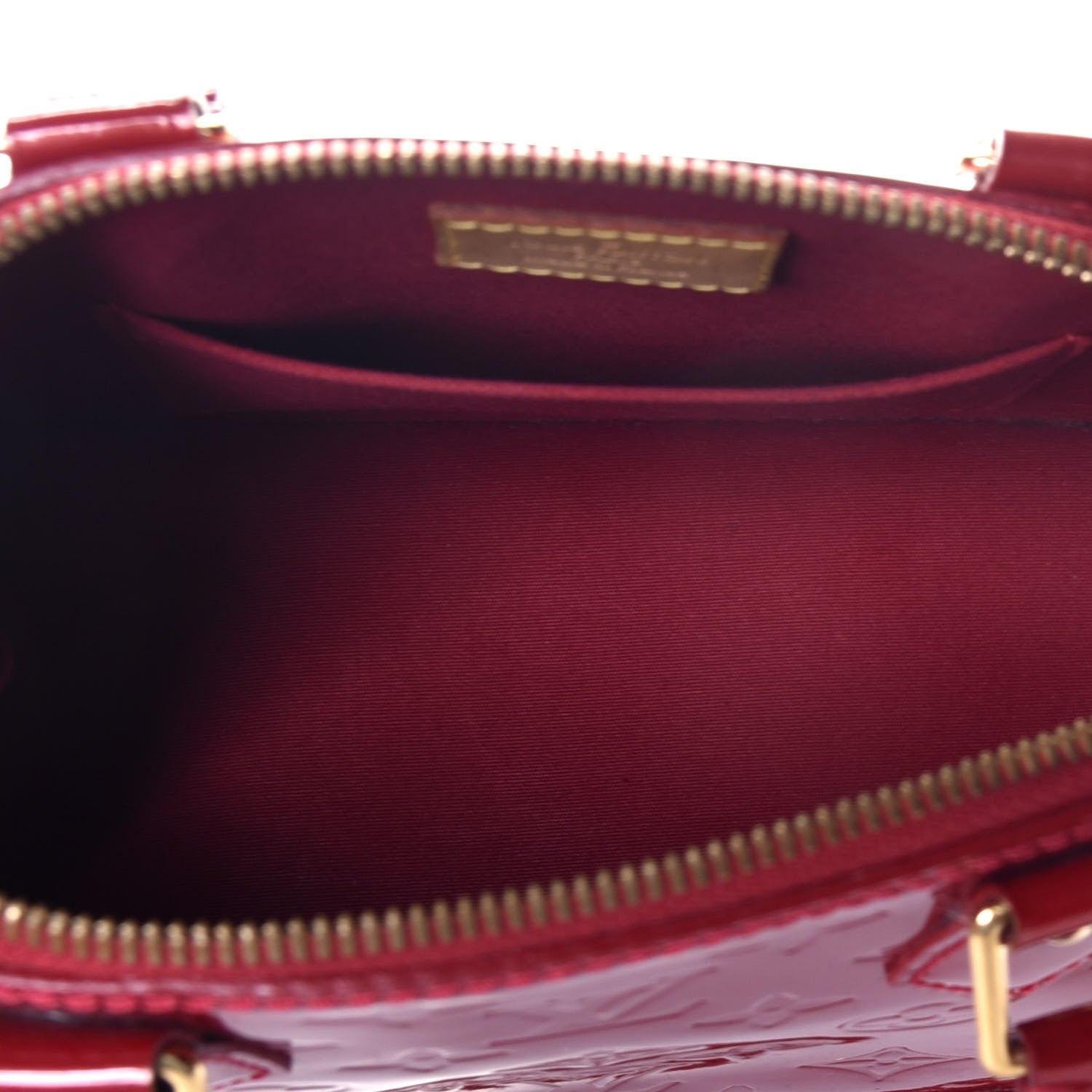 Louis Vuitton Vernis Alma BB Pomme D'Amour 6 of 9