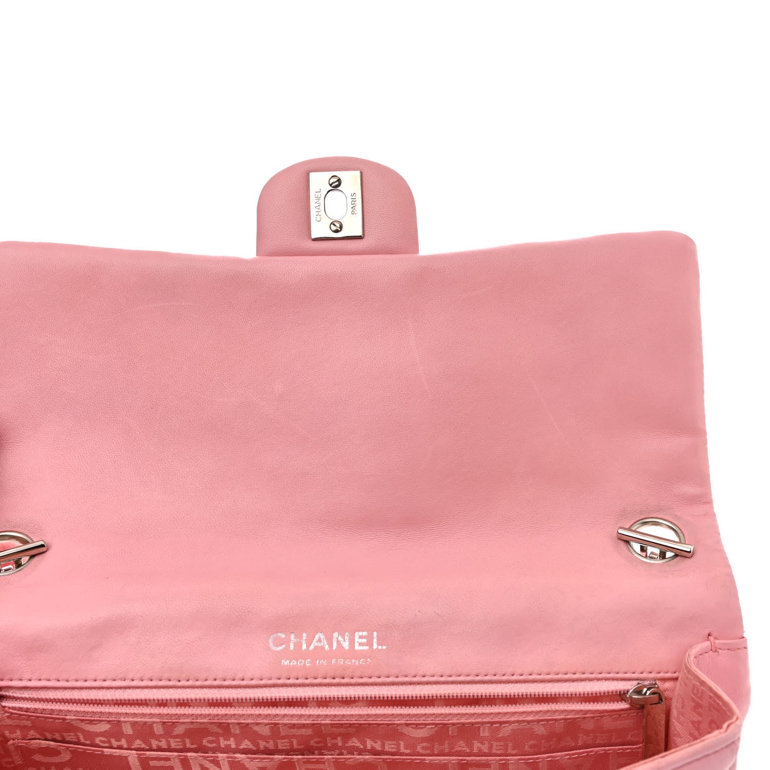 Chanel Lambskin Medium Heart Valentine Flap Pink 11 of 16
