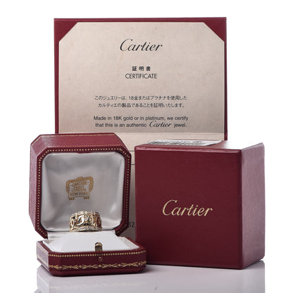 Cartier 18K Yellow Gold Diamond Entrelaces Ring 52 6 6 of 6