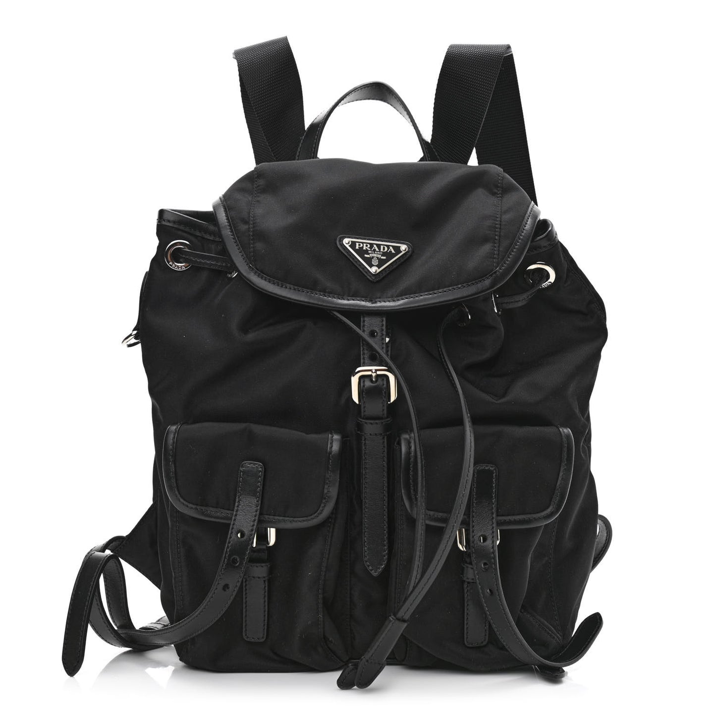 Tessuto Nylon Vitello Backpack Black