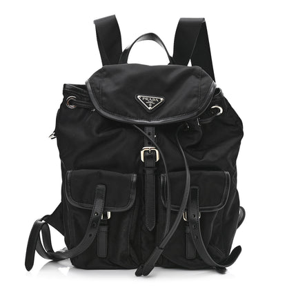 Prada Tessuto Nylon Vitello Backpack Black 1 of 10