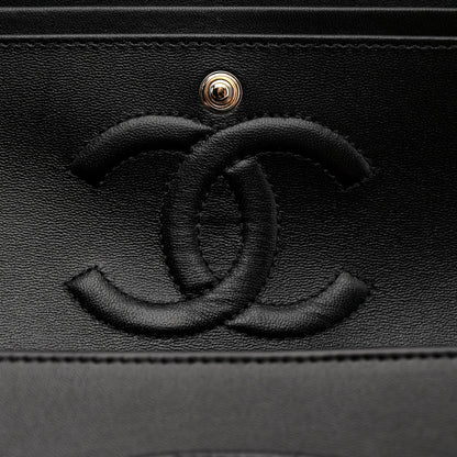 Chanel Lambskin Quilted Medium Hollywood Charms Double Flap Black 13 of 14