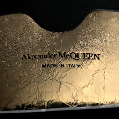 Alexander McQueen Metallic Crash Calfskin The Story Crossbody Bag Gold 6 of 9