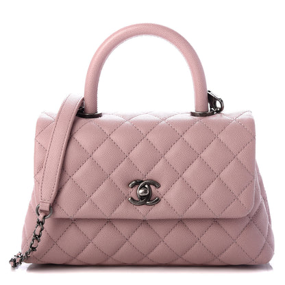 Chanel Caviar Quilted Mini Coco Handle Flap Pink 1 of 9