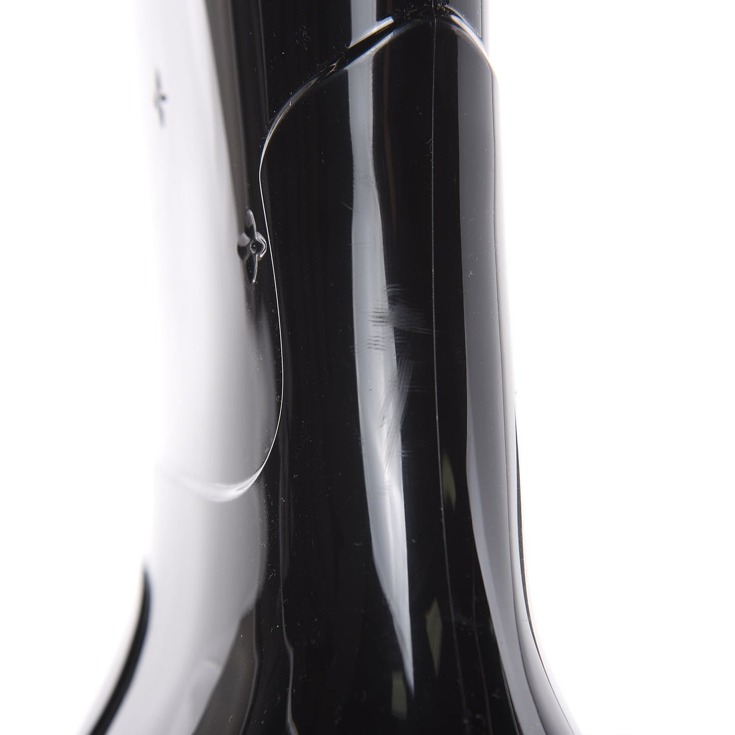 Rubber Embossed Monogram Drops High Rain Boots 39 Black
