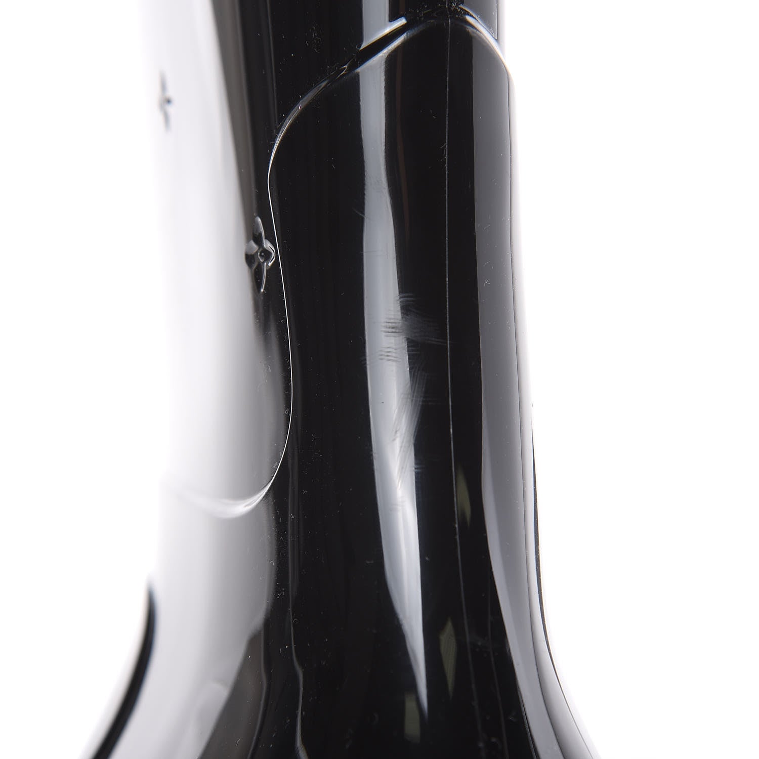Louis Vuitton Rubber Embossed Monogram Drops High Rain Boots 39 Black 7 of 9