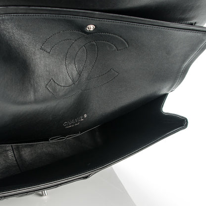 Chanel Patent Quilted Maxi Double Flap Black 7 of 7