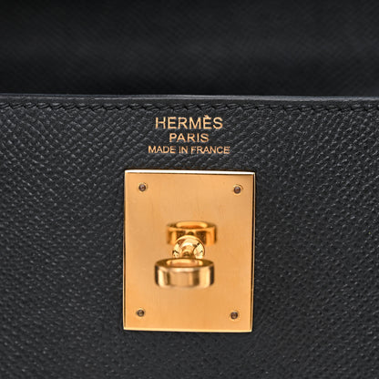 Hermes Epsom Kelly Sellier 32 Black 6 of 12