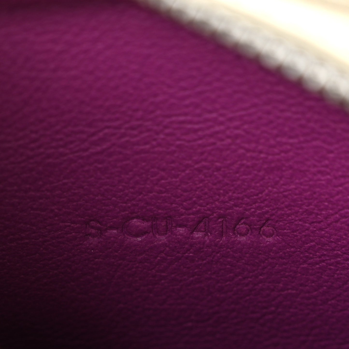 Smooth Calfskin Nano Luggage White Magenta