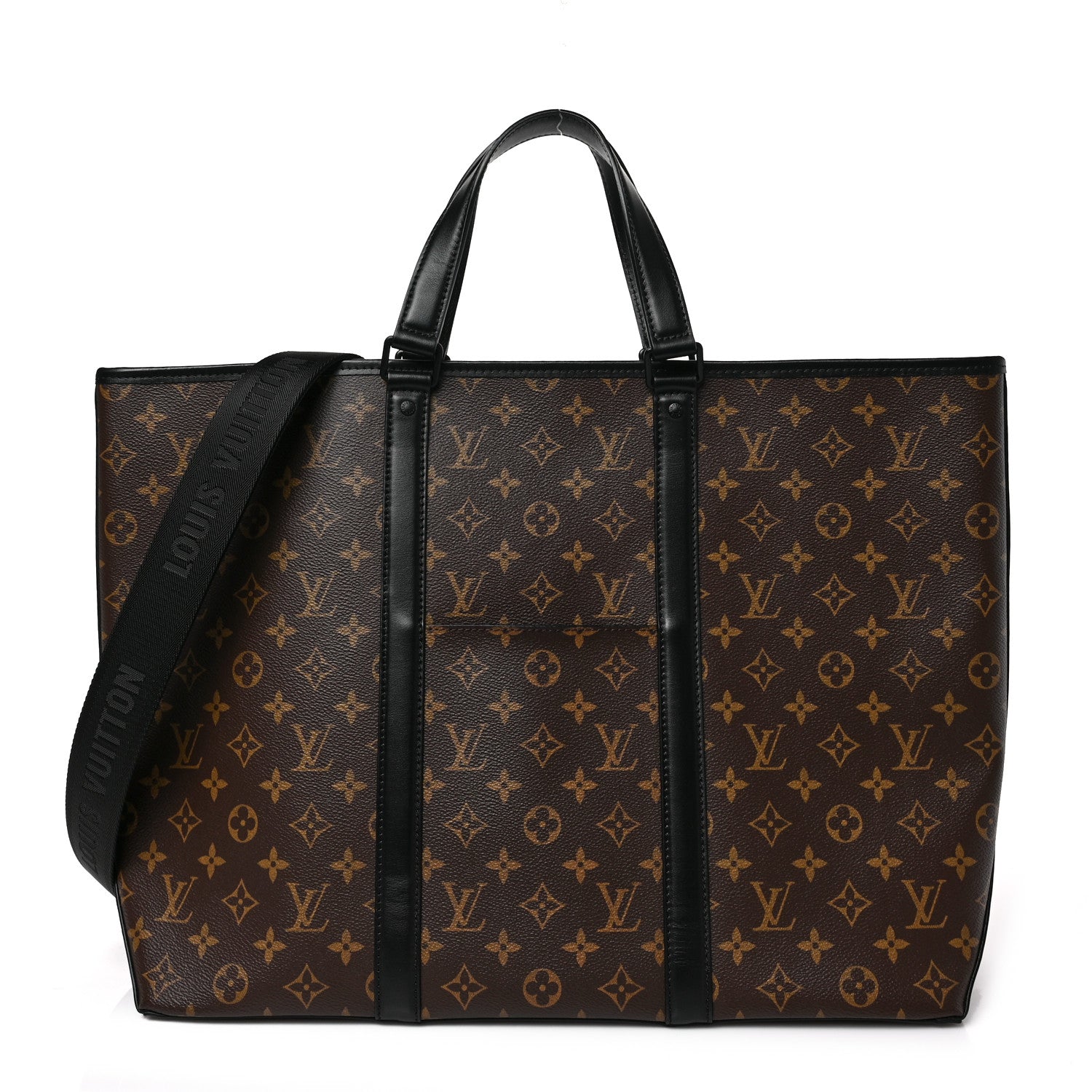 Louis Vuitton Monogram Macassar Weekend Tote GM 1 of 8