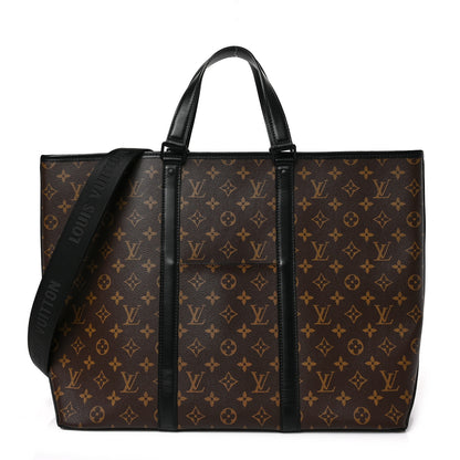 Louis Vuitton Monogram Macassar Weekend Tote GM 1 of 8