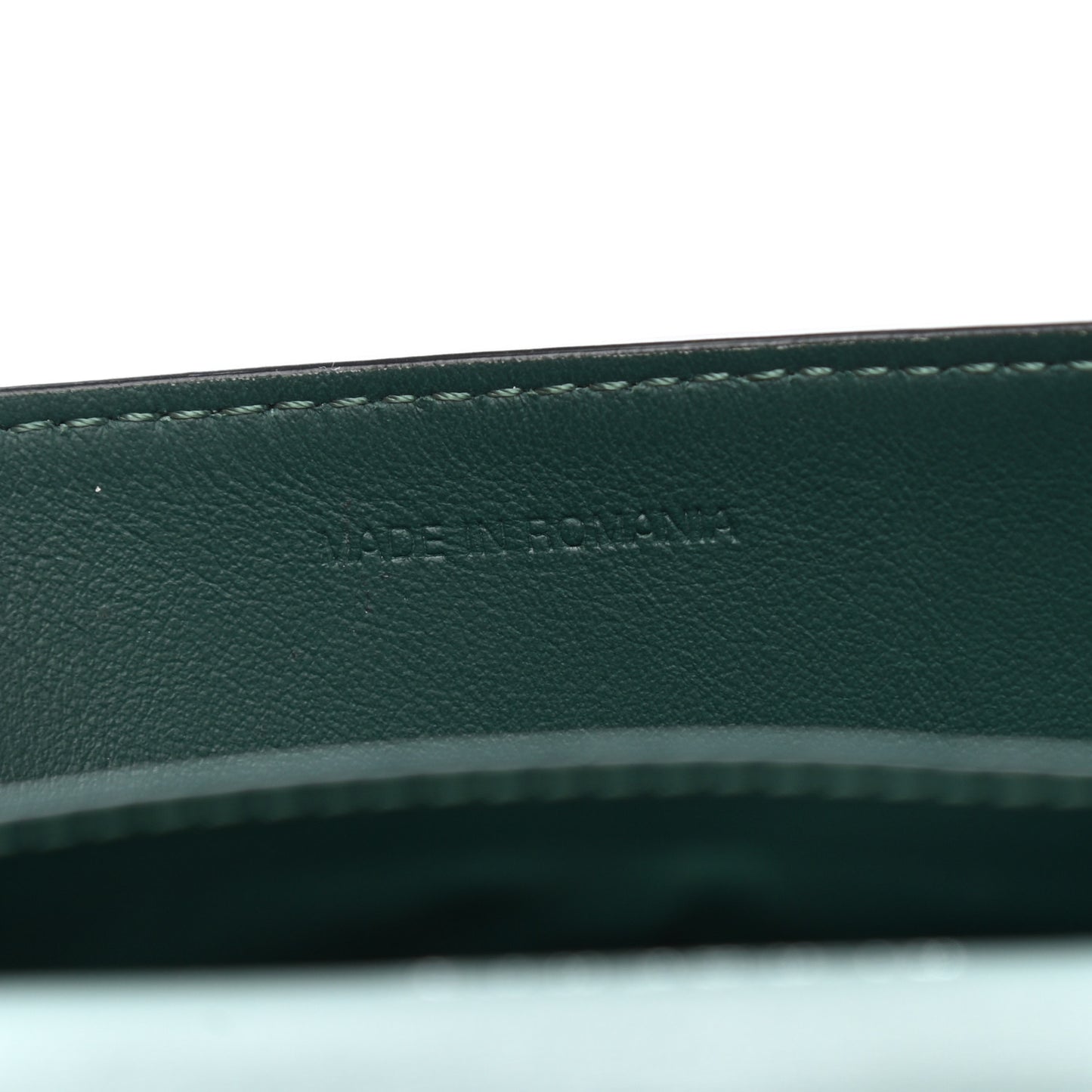 Calfskin Phone Wallet Smokey Green