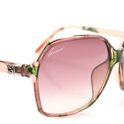 Gucci Round Floral Print Sunglasses GG3636 Pink 7 of 8