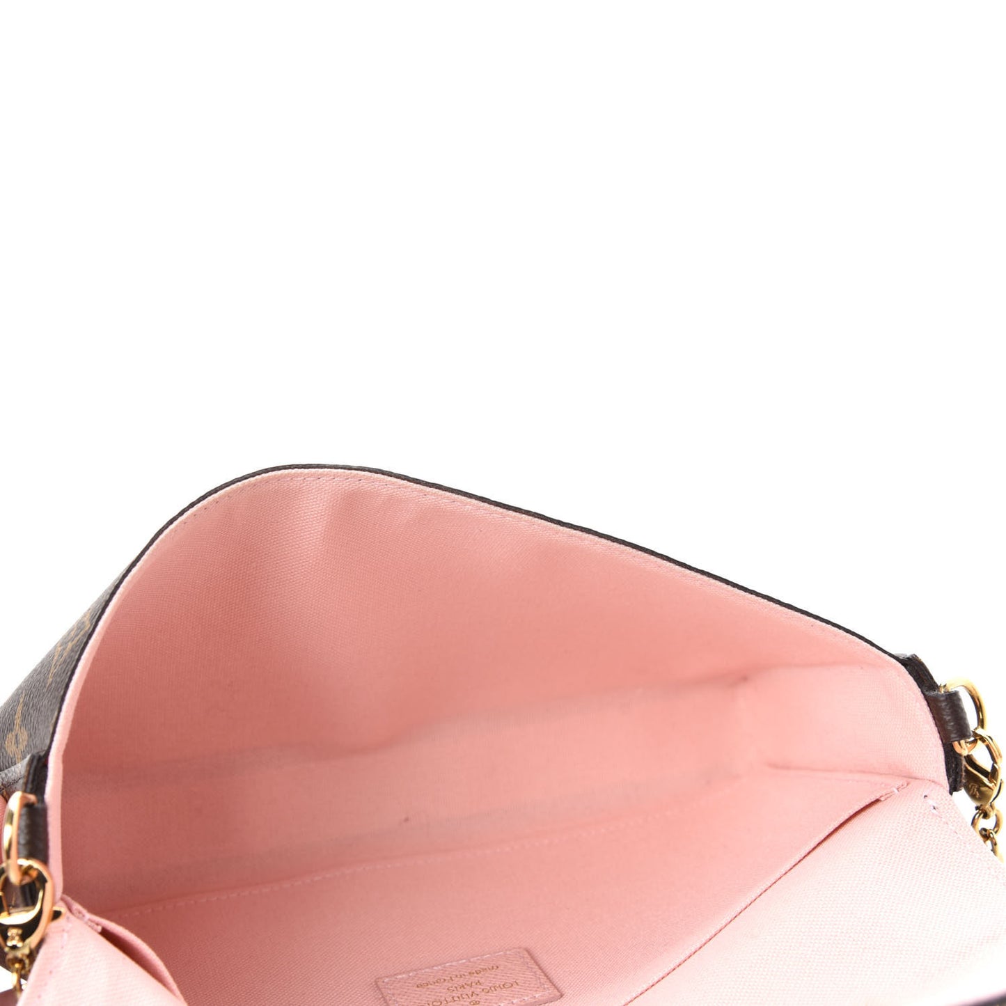 Monogram Valentine Dog Pochette Felicie Chain Wallet