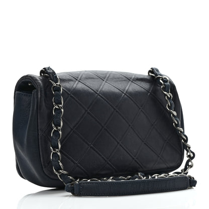 Chanel Calfskin Diamond Embossed New Chic Flap Blue 2 of 9