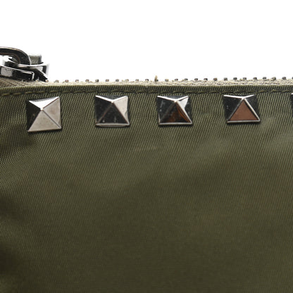 Valentino Garavani Nylon Rockstud Zip Pouch Army Green 13 of 13